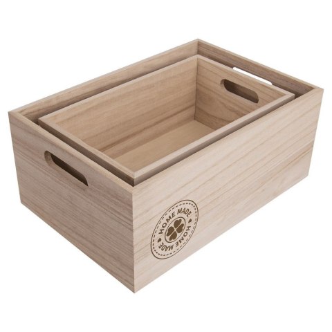 Grupa Orion Sp. z o.o. Skrzynka Drewniana HOME MADE Duża na Warzywa Owoce 31 x 21 cm ORION