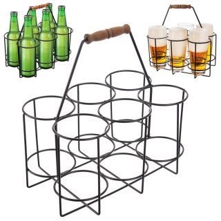 Grupa Orion Sp. z o.o. Skrzynka na Butelki Metalowa RADKA 6 Przegródek Uchwyt ORION