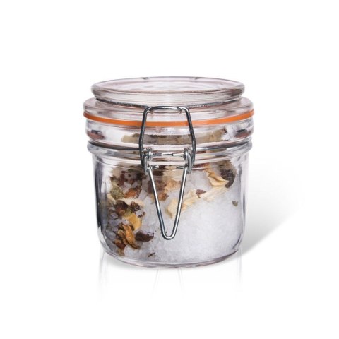 Grupa Orion Sp. z o.o. Słoik Patentowy Kwadratowy z Klipsem Wekowanie Przyprawy 220 ml ORION