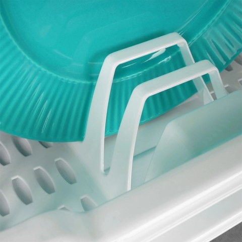 Grupa Orion Sp. z o.o. Suszarka na Naczynia Biała z Tacą Ociekową 8 Miejsc na Talerze ORION