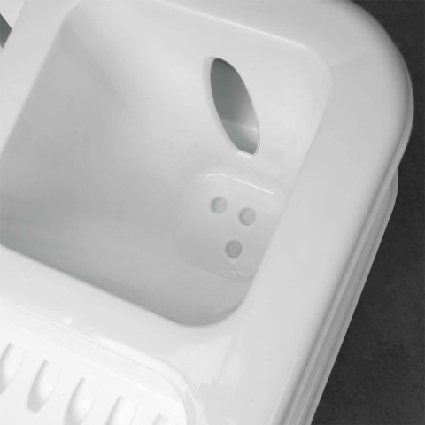 Grupa Orion Sp. z o.o. Suszarka na Naczynia Biała z Tacą Ociekową 8 Miejsc na Talerze ORION