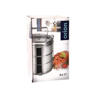 Grupa Orion Sp. z o.o. Menażka Obiadowa Stalowa 3-poziomowa 3x1 L