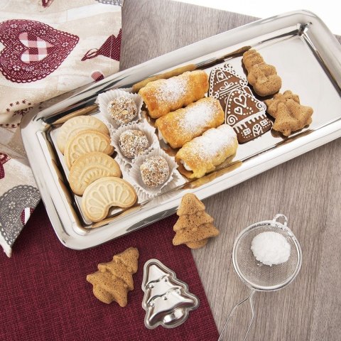 Grupa Orion Sp. z o.o. Stalowa Taca do Serwowania Przekąsek Ciastek ORION