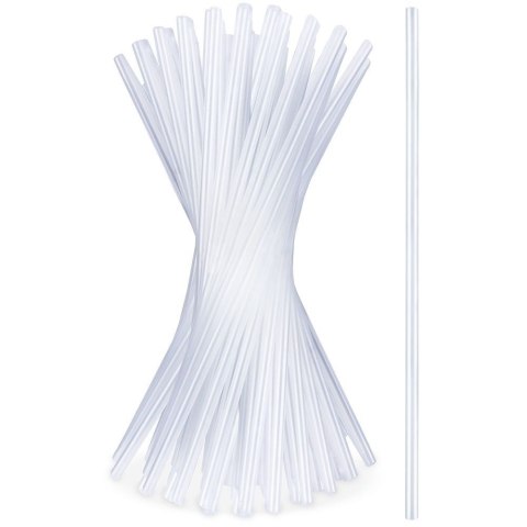 Grupa Orion Sp. z o.o. Słomki Przezroczyste Zestaw 50 szt. Wielorazowe 22 cm do Drinków VILDE