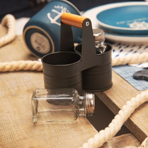 Grupa Orion Sp. z o.o. Solniczka i Pieprzniczka Szklana Zestaw Przypraw W Stojaku 75 ml ORION