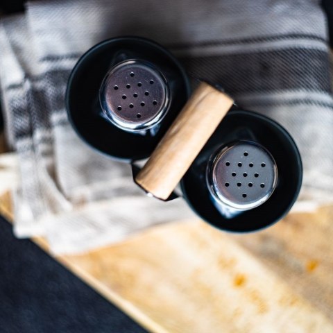 Grupa Orion Sp. z o.o. Solniczka i Pieprzniczka Szklana Zestaw Przypraw W Stojaku 75 ml ORION