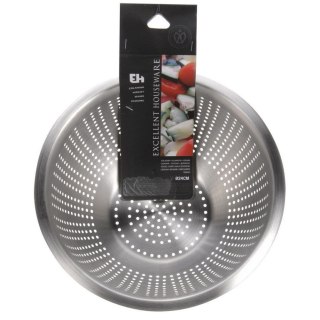 Grupa Orion Sp. z o.o. Cedzak Kuchenny Stalowy EXCELLENT HOUSEWARE 24cm z Nóżkami na Makaron Owoce