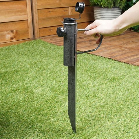 Grupa Orion Sp. z o.o. Stojak do parasola ogrodowego wbijany metalowy 42,5 cm