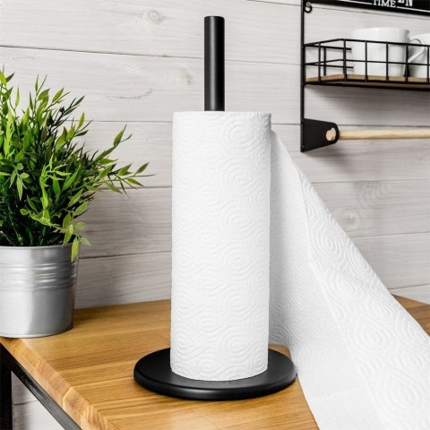 Grupa Orion Sp. z o.o. Stojak na ręcznik papierowy metalowy czarny 33 cm