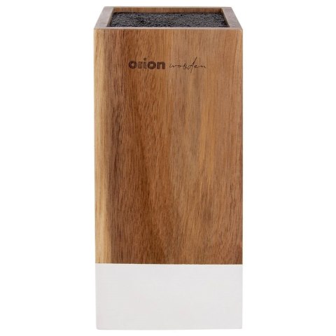 Grupa Orion Sp. z o.o. Stojak na Noże Kuchenny Drewniany z Wkładem WHITELINE