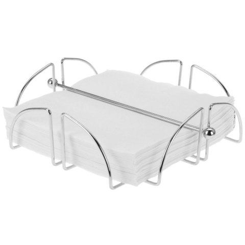 Grupa Orion Sp. z o.o. Serwetnik z Dociskiem Stalowy Chromowany Wymiary 18 x 18 cm EH