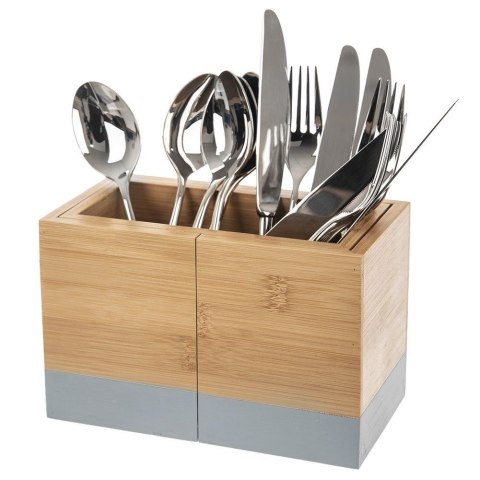 Grupa Orion Sp. z o.o. Stojak na Sztućce Ociekacz Drewniany Rozkładany Solidny ORION 27x10x12 cm