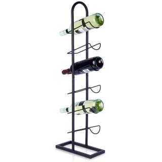 Grupa Orion Sp. z o.o. Stojak na Wino Metalowy Czarny 6 Butelek 27x13x84,5 cm