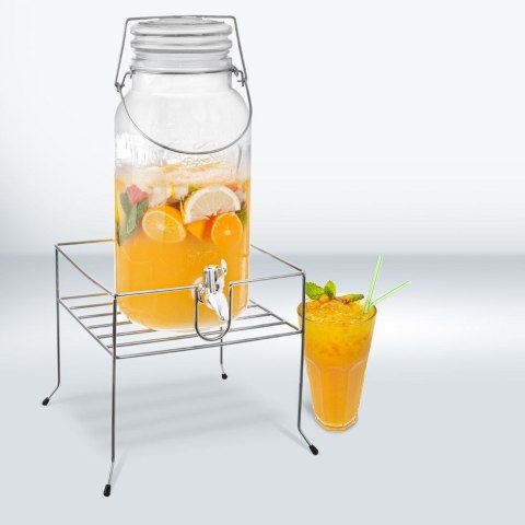 Grupa Orion Sp. z o.o. Stojak pod Słój z Kranikiem na Napoje Stalowy Solidny ORION 20,5 x 20,5 cm