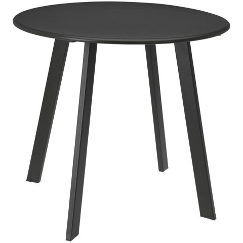 Grupa Orion Sp. z o.o. Stolik Balkonowy Kawowy Metalowy Szary Okrągły Zewnętrzny 50 x 45 cm