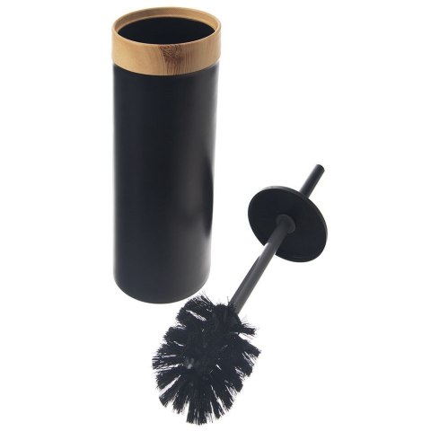 Grupa Orion Sp. z o.o. Zestaw Szczotka do Toalety ze Stojakiem Czarna Solidna ORION 36 x 10 cm