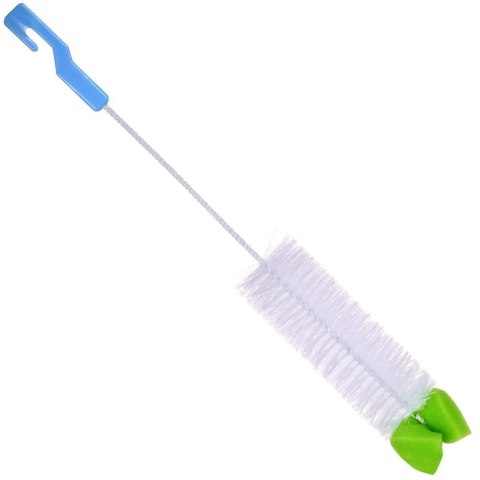 Grupa Orion Sp. z o.o. Szczotka do Butelek Wąskich Naczyń z Gąbką Długa Myjka 41 cm ORION