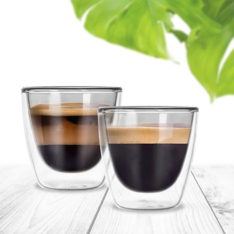 Orion Szklanki termiczne z podwójną ścianką do kawy espresso DOUBLE 90 ml 2 szt.