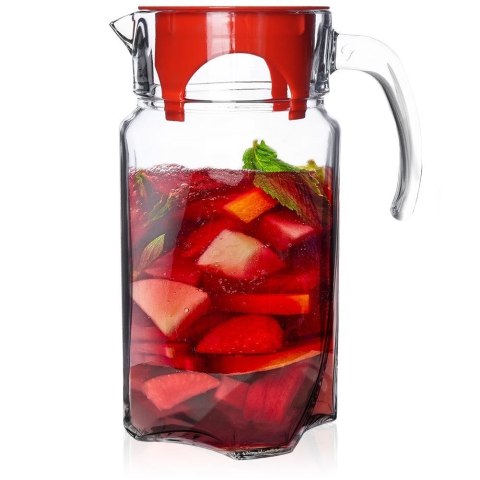 Grupa Orion Sp. z o.o. Szklany Dzbanek do Napojów z Pokrywką i Uchwytami ORION 1,75 L