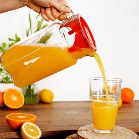 Grupa Orion Sp. z o.o. Szklany Dzbanek do Napojów z Pokrywką i Uchwytami ORION 1,75 L