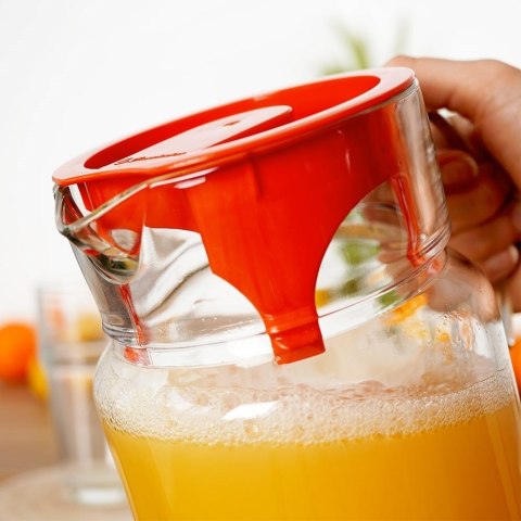 Grupa Orion Sp. z o.o. Szklany Dzbanek do Napojów z Pokrywką i Uchwytami ORION 1,75 L