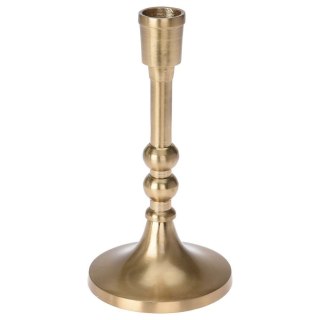 Grupa Orion Sp. z o.o. Świecznik Aluminiowy Stojak na Długą Świecę Świeczkę Złoty ORION 17 cm