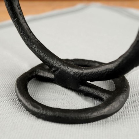 Grupa Orion Sp. z o.o. Świecznik Aluminiowy Czarny Stojak na Świeczkę HOME STYLING COLLECTION 15cm