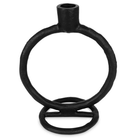 Grupa Orion Sp. z o.o. Świecznik Dekoracyjny Ozdobny Aluminiowy Czarny ORION 19 cm