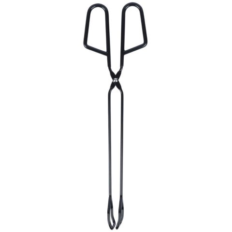 Grupa Orion Sp. z o.o. Szczypce Grillowe Metalowe Czarne NON STICK Długa Rączka 31,5 cm BBQ
