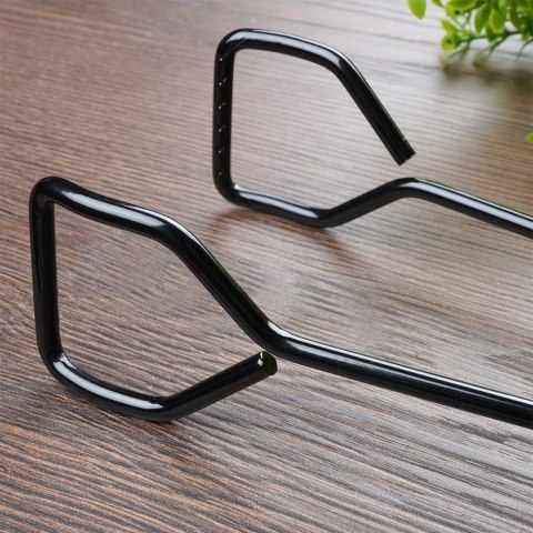 Grupa Orion Sp. z o.o. Szczypce Grillowe Metalowe Czarne NON STICK Długa Rączka 31,5 cm BBQ