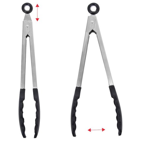 Grupa Orion Sp. z o.o. Szczypce Kuchenne Stalowe Silikonowe Uniwersalne z Blokadą ORION 27 cm