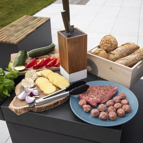 Grupa Orion Sp. z o.o. Szczypce Kuchenne Stalowe Silikonowe Uniwersalne z Blokadą ORION 27 cm