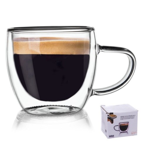 Grupa Orion Sp. z o.o. Szklanka Termiczna Espresso Szklana 100 ml ORION Podwójna Ścianka