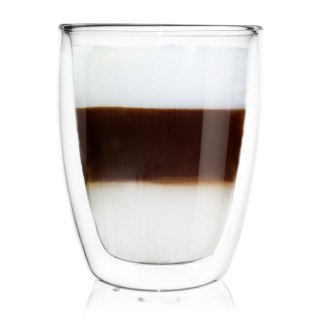 Grupa Orion Sp. z o.o. Szklanka Termiczna Latte Szklana 330 ml ORION Podwójna Ścianka 8 x 8 cm
