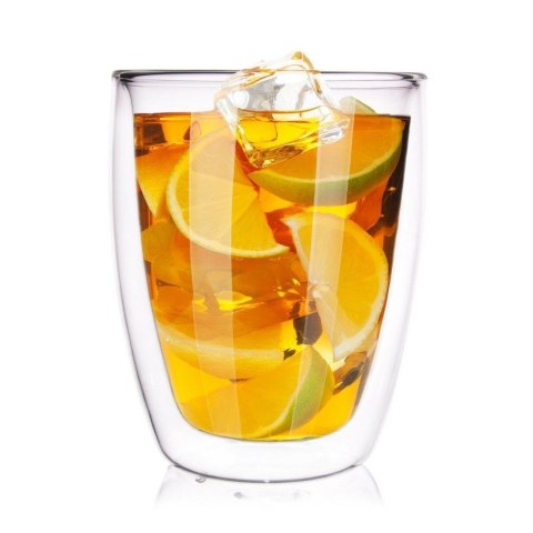 Grupa Orion Sp. z o.o. Szklanka Termiczna Latte Szklana 330 ml ORION Podwójna Ścianka 8 x 8 cm