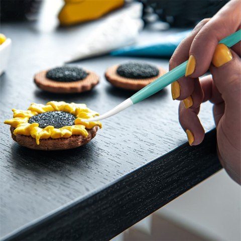 Grupa Orion Sp. z o.o. Szpatułki do Dekoracji Tortów Zestaw 8 el. VILDE do Mas Cukierniczych