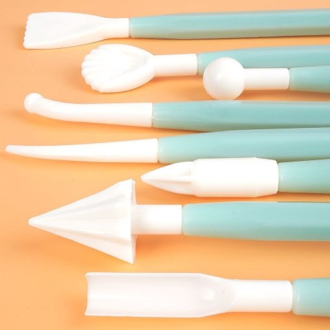 Grupa Orion Sp. z o.o. Szpatułki do Dekoracji Tortów Zestaw 8 el. VILDE do Mas Cukierniczych