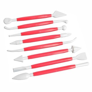 Grupa Orion Sp. z o.o. Szpatułki do Modelowania Mas Cukierniczych Zestaw 8 el. ORION Kreatywne