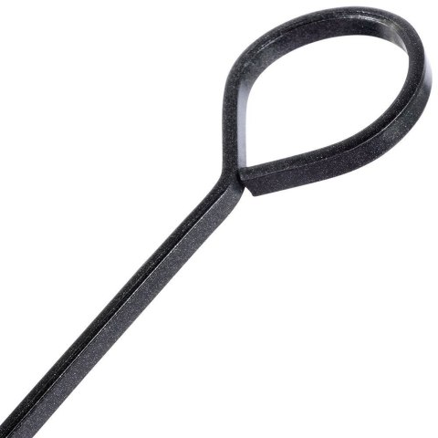 Szpikulce do szaszłyków metalowe zestaw do grilla czarne 8 szt. 31,5 cm