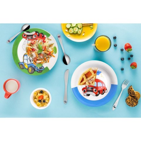 Grupa Orion Sp. z o.o. Sztućce dla Dzieci Stalowe Srebrne Zestaw Auto ORION 3 el.