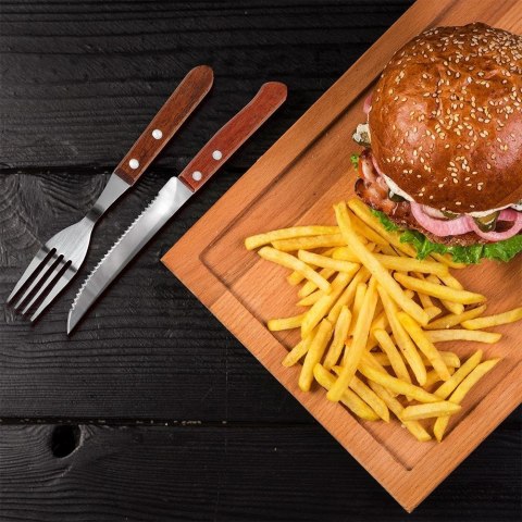 Grupa Orion Sp. z o.o. Noże do Steków i Burgerów Zestaw Stalowe ORION 20,5 cm 6 szt.