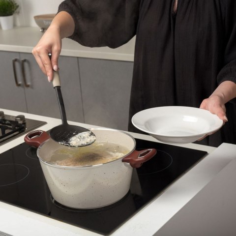 VLACHOS BROS S.A IMPORTS (NAVA),Valantis Vlachos Szumówka łyżka cedzakowa MISTY do odcedzania nakładania klusek pierogów 34 cm