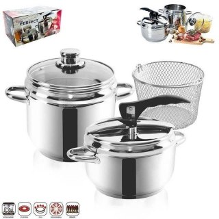 Grupa Orion Sp. z o.o. Szybkowar Stalowy Zestaw 3,5 + 5 L ORION PROFI Indukcja Zmywarka