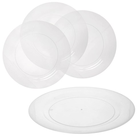 Excellent Houseware Talerz plastikowy 22,5 cm 4 szt.