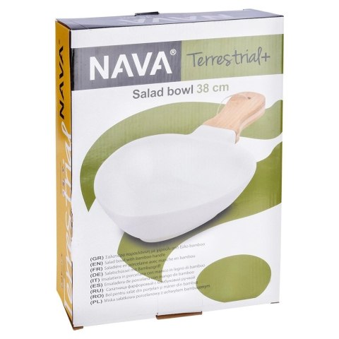 NAVA Talerz do serwowania porcelanowy TERRESTRIAL 37,5x24 cm