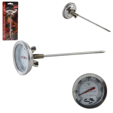 Grupa Orion Sp. z o.o. Termometr do Wędzarni z Sondą Stalowy ORION 16 cm 0-300°C Profesjonalny