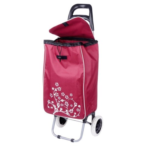 Grupa Orion Sp. z o.o. Wózek Torba na Zakupy Zakupowa 2 Kółka Pojemna Solidna Bordowa ORION 30 L