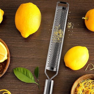 Grupa Orion Sp. z o.o. Tarka Kuchenna Płaska Stalowa 38 cm ORION Drobne Wiórki Etui