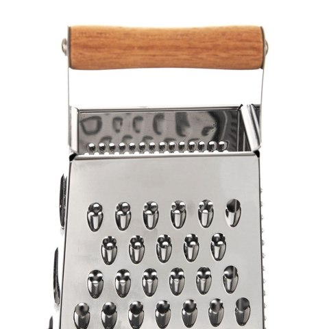 Grupa Orion Sp. z o.o. Tarka Kuchenna 4-Stronna Stalowa Ostra ORION 22 cm Uchwyt Bambus