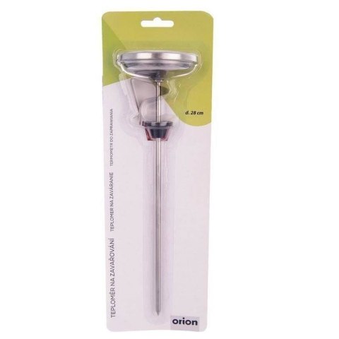Grupa Orion Sp. z o.o. Termometr do Wekowania z Długą Sondą ORION 28 cm Stalowy z Klipsem